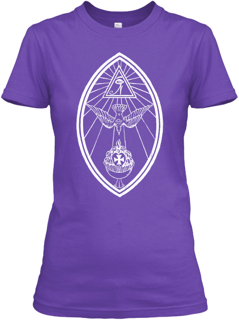 women's purple lamen t-shirt