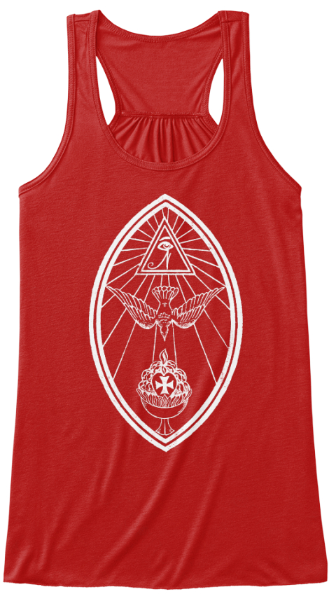 red lamen women's tank top