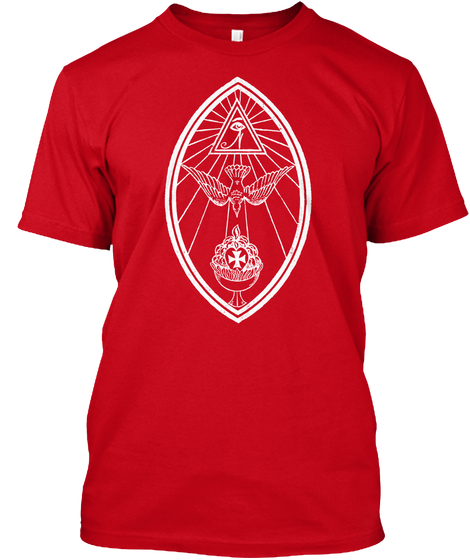 men's red lamen t-shirt